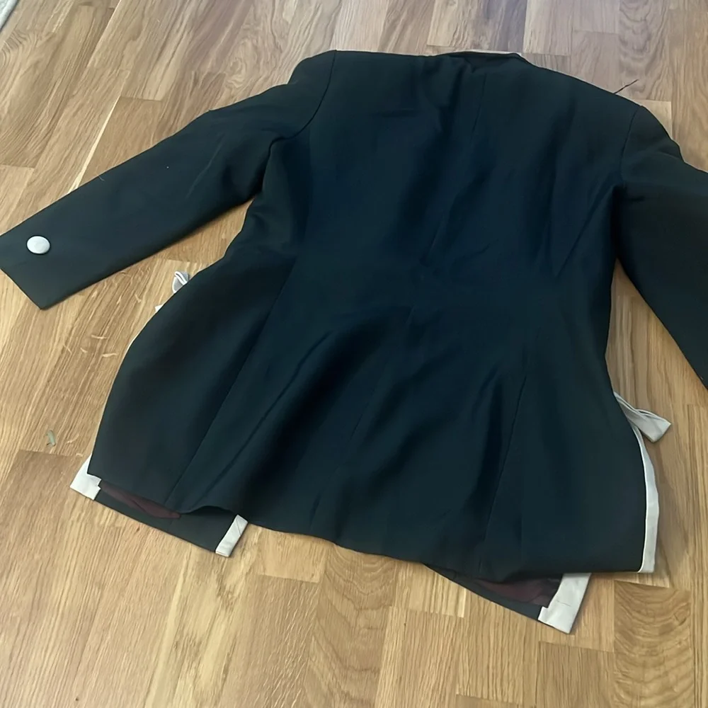 Vintage silk dior navy evening jacket blazer